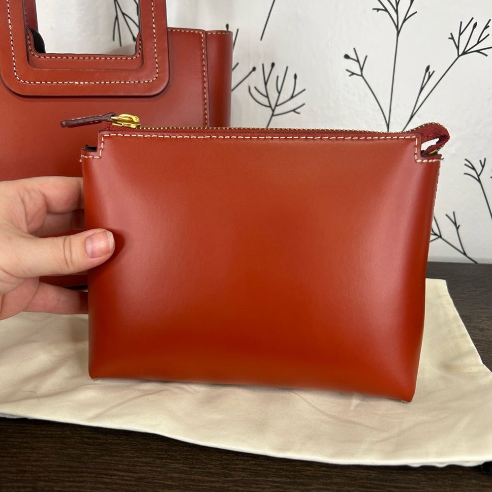 STAUD mini Shirley Red handbag - Picture 4 of 12